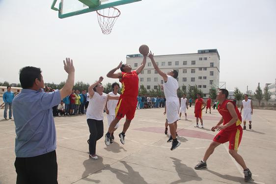 队员在场上奋力拼搏